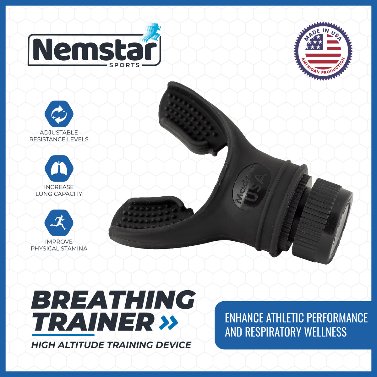 Breathing Exercise Device - Nemstar Sports Breathing Trainer ...